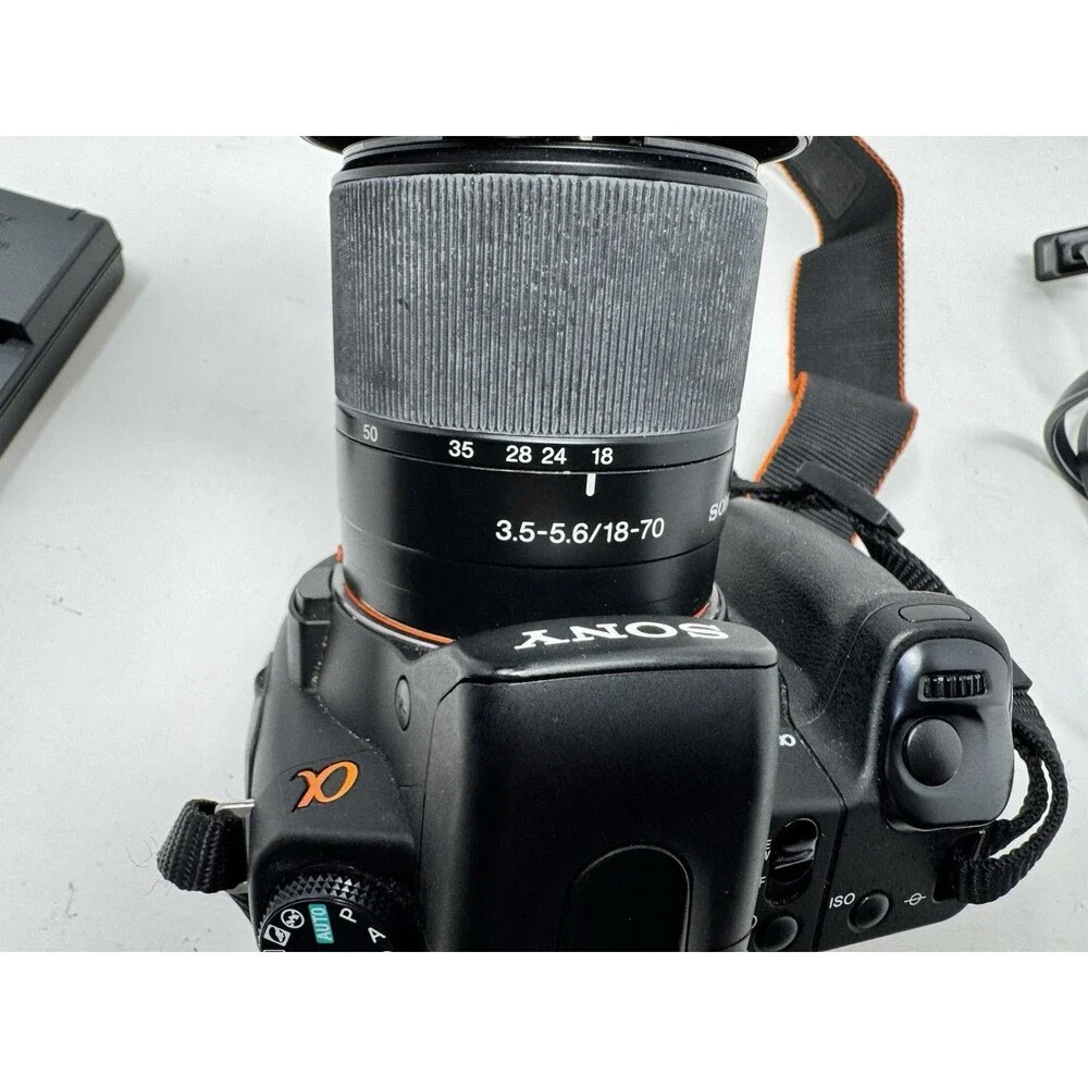 Sony A300 DSLR 10.2MP W/ 18-70/3.5-5.6 LEN, CHARGER,SUNSHADE, TESTED